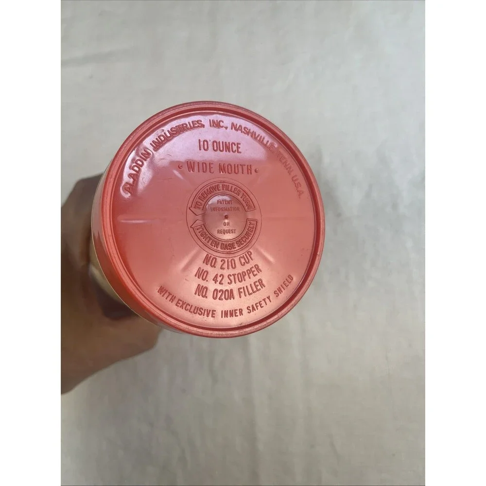 Vintage Aladdin Thermos Bottle 10 oz. Wide Mouth Drink Soup Lunch Container